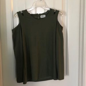 Long sleeved cold shoulder shirt